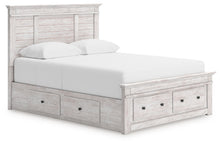 Makidern - Panel Storage Bed With Under Bed Storage Unit And Storage Footboard