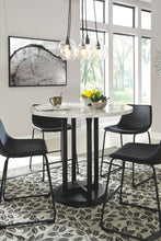 Centiar - Black / Gray - Round Dining Room Counter Table