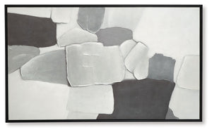 Adilson - White / Gray / Black - Wall Art