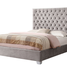 Lacey - California King Upholstered Bed - Silver Gray