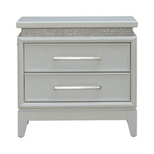 Reflections - Nightstand With Lights and Charging Station - White