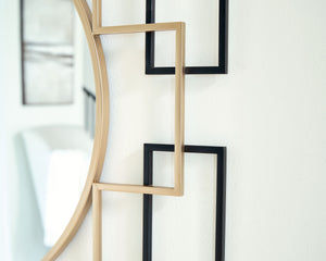 Oceanal - Black / Gold Finish - Accent Mirror