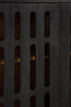 Vallisburg - Black / Natural - Accent Cabinet