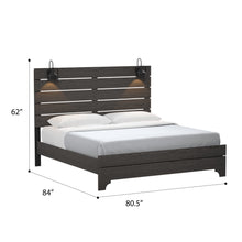 Thompson - King Bed - Stone Brown