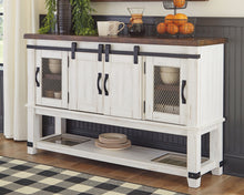 Valebeck - Dining Room Server - White / Brown
