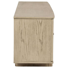 Kailani - 79" 4-door Cane TV Stand Media Console - Beige Oak