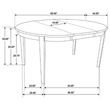 Gabriel - Oval Extension Leaf Dining Table - Cappuccino