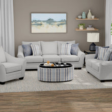 Casey - Ottoman With Tray - Old Town Stripe