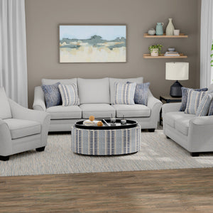 Casey - Ottoman With Tray - Old Town Stripe