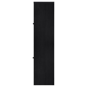 Denison - 67" 2-Door Media Tower Storage Cabinet - Black