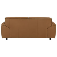 Buxton - Top Grain Leather Upholstered Loveseat
