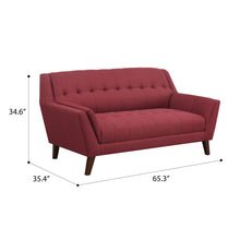 Binetti - Loveseat - Brick Red