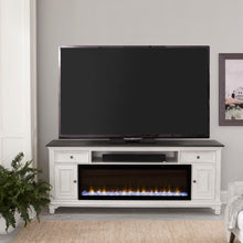 Fireplace TV Consoles - 82" Fireplace TV Console - White