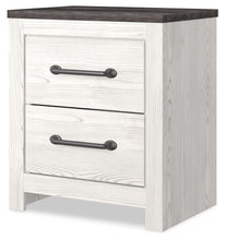 Gerridan - Two Drawer Night Stand - White / Gray
