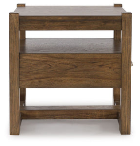 Cabalynn - Square End Table - Light Brown