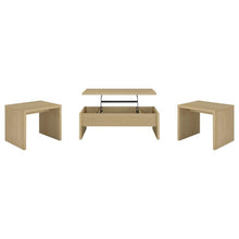 Canoga - Lift Top Cocktail Coffee Table Set - Light Oak