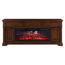 Fireplace TV Consoles - 512 84" Console With Fire FTS - Brown