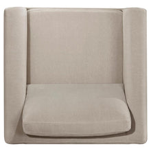 Islington - Fabric Upholstered Panel Arm Accent Chair - Taupe