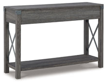 Freedan - Console Sofa Table - Grayish Brown