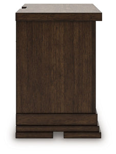 Taffenbrook - Medium Brown - Three Drawer Night Stand
