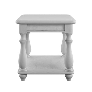 New Haven - Square End Table - Oyster Shell