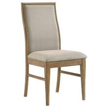 Adina - 5 Piece Round Dining Table Set - Barley / Distressed Light Brown