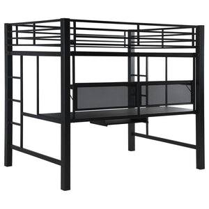 Avalon - Full Workstation Loft Bed - Black