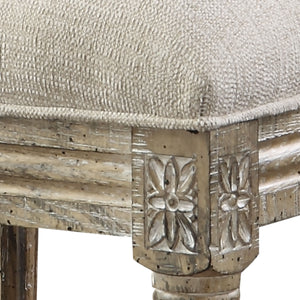 Interlude - Upholstered Barstool - Sandstone Buff