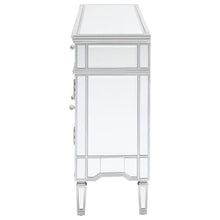 Duchess - 5-Drawer Mirrored Storage Accent Cabinet - Silver