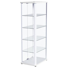 Aero - 5-Shelf Display Curio Cabinet With Led Lighting