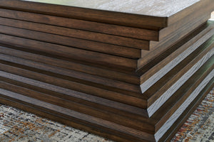 Hannodream - Square Cocktail Table - Warm Brown