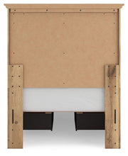 Makidern - Panel Storage Bed With 2 Under Bed Storage Units