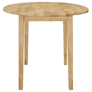 Bucknell - 3 Piece Round Drop Leaf Dining Table Set