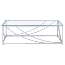 Lille - 2 Piece Glass Top Coffee And End Table Set - Chrome