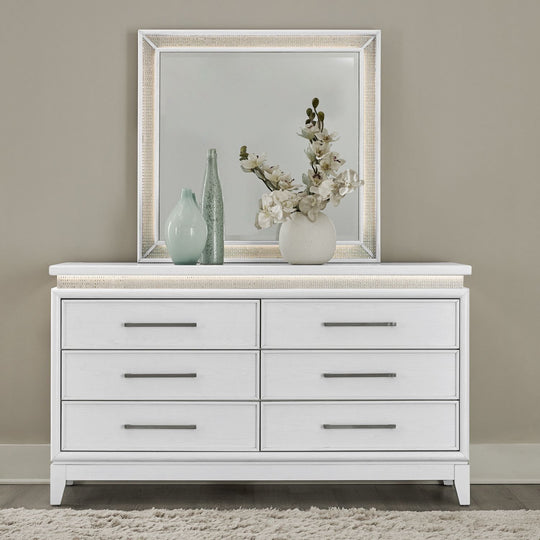 Reflections - Dresser & Mirror - White