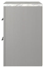 Cottonburg - Light Gray / White - Two Drawer Night Stand