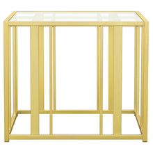 Adri - Rectangular Glass Top Side End Table