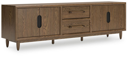 Roanhowe - Extra Large TV Stand - Brown