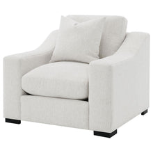 Ashlyn - Fabric Upholstered Track Arm Accent Chair - Sand