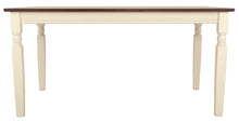 Whitesburg - Brown / Cottage White - Rectangular Dining Room Table