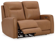 Tryanny - Power Reclining Loveseat/ Adj Headrest - Butterscotch