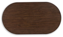 Korestone - Oval Cocktail Table - Dark Brown