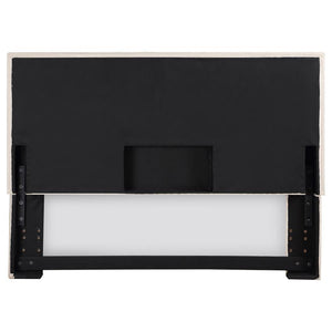 Izzy - Upholstered Queen Or Full Panel Headboard - Sand