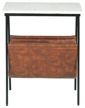 Etanbury - Brown / Black / White - Accent Table