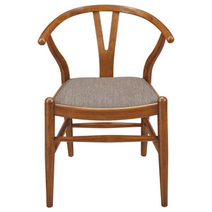 Dinah - 5 Piece Round Solid Wood Dining Set - Walnut