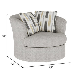 Myles - Swivel Chair - Overcast