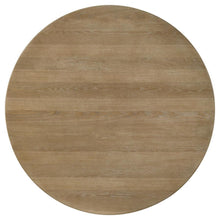 Adina - 5 Piece Round Dining Table Set - Barley / Distressed Light Brown