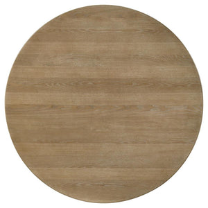 Adina - 5 Piece Round Dining Table Set - Barley / Distressed Light Brown