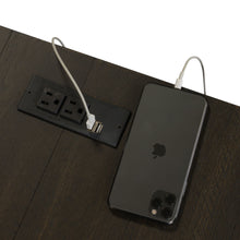 Harvest Home - L Shaped Desk Set With Hutch - Black