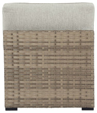 Calworth - Beige - Armless Chair w/Cushion (Set of 2)
